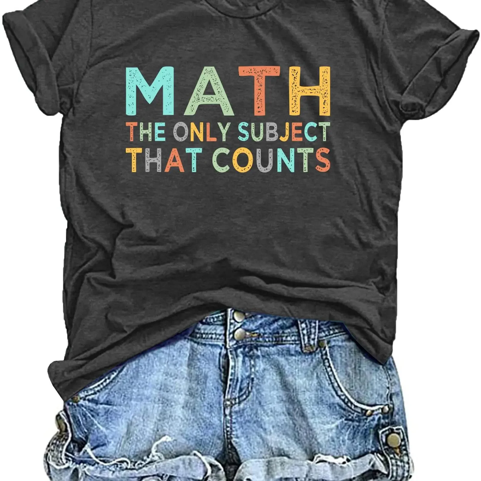 T-shirt Pi Day pour femmes, professeur de mathématiques, 3/14, Happy s Come to Side, hauts décontractés, motif graphique vintage délavé, vêtements de créateur extensibles