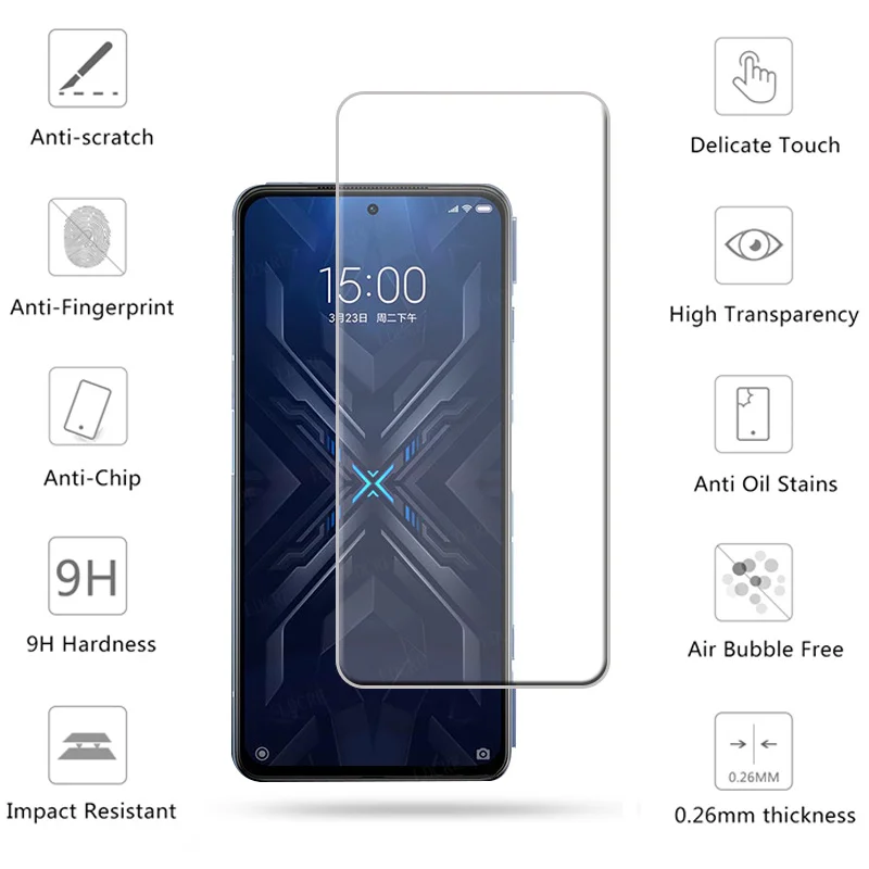 For Xiaomi Black Shark 4 Pro Glass For Black Shark 4 Pro Screen Protector 9H Tempered Glass For Black Shark 4 Pro 4 4S Lens Film