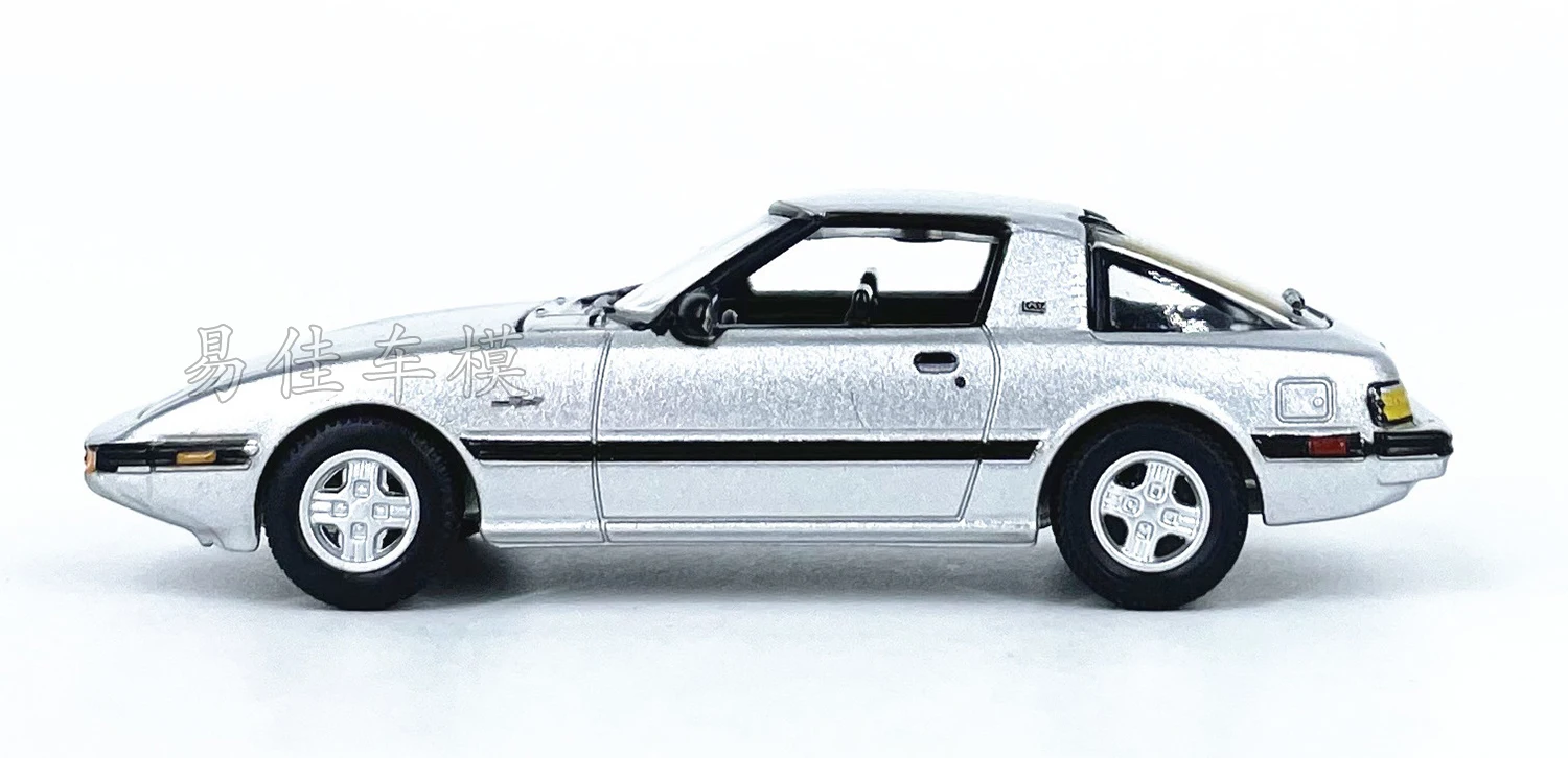 دييكاست السيارات ستار 1:64 مقياس مازدا 1982 مازدا RX-7 تقليد سبيكة 2024 نموذج سيارة تحصيل لعبة هدية تذكارية عرض حلية #5