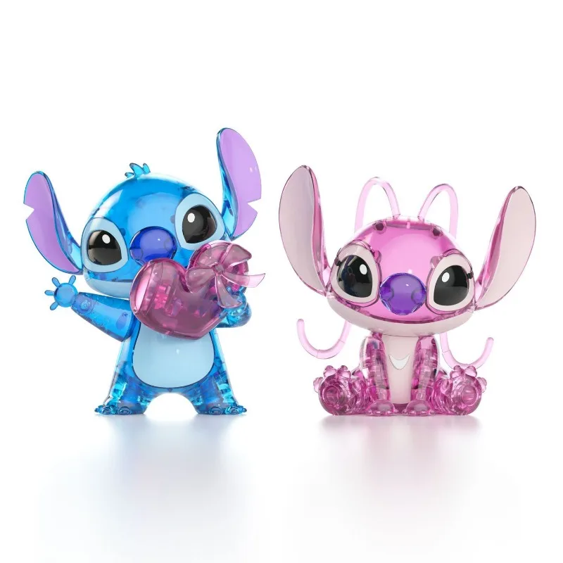 Figurine de dessin animé Disney Stitch Angel, modèle mignon Kawaii, jouets éducatifs pour enfants, décoration de Table, ornements, cadeaux de vacances