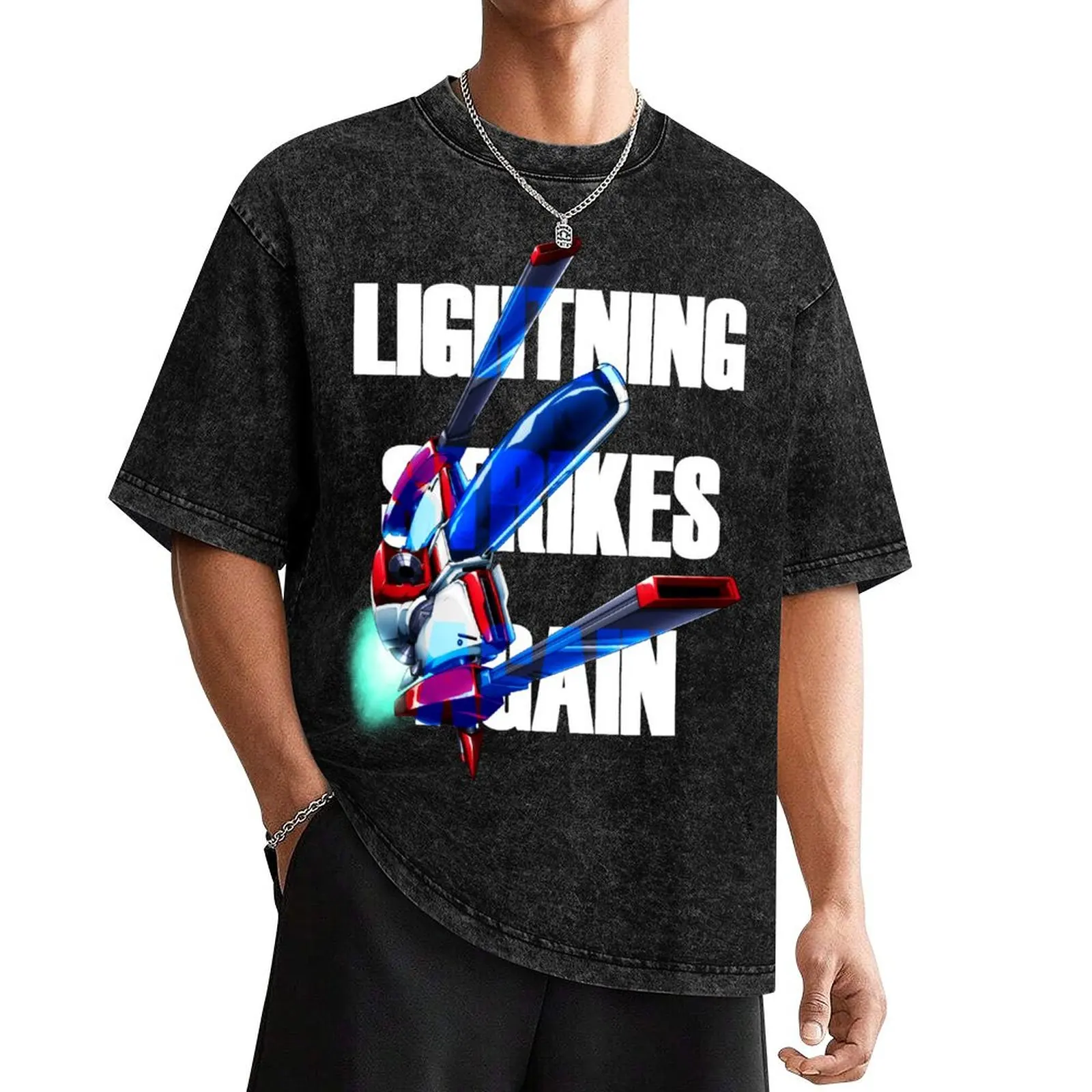 

Thunder Force IV Rynex T-Shirt man t shirt summer tops funny shirt cotton baggy shirts Men's clothing