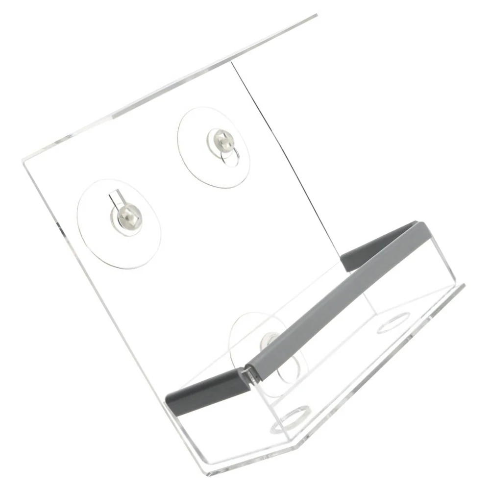 

Acrylic Bird Feeder Transparent Food Container Durable Reusable Weather Resistant Easy Clean Bird Cage Nest Pet Supplies