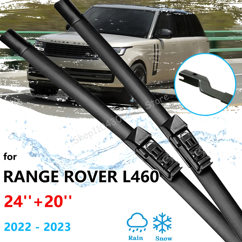 

For Range Rover L460 2022 2023 Front Winter Wiper Blades Washers Boneless Frameless Rubber Window Windshield Windscreen Cleaning