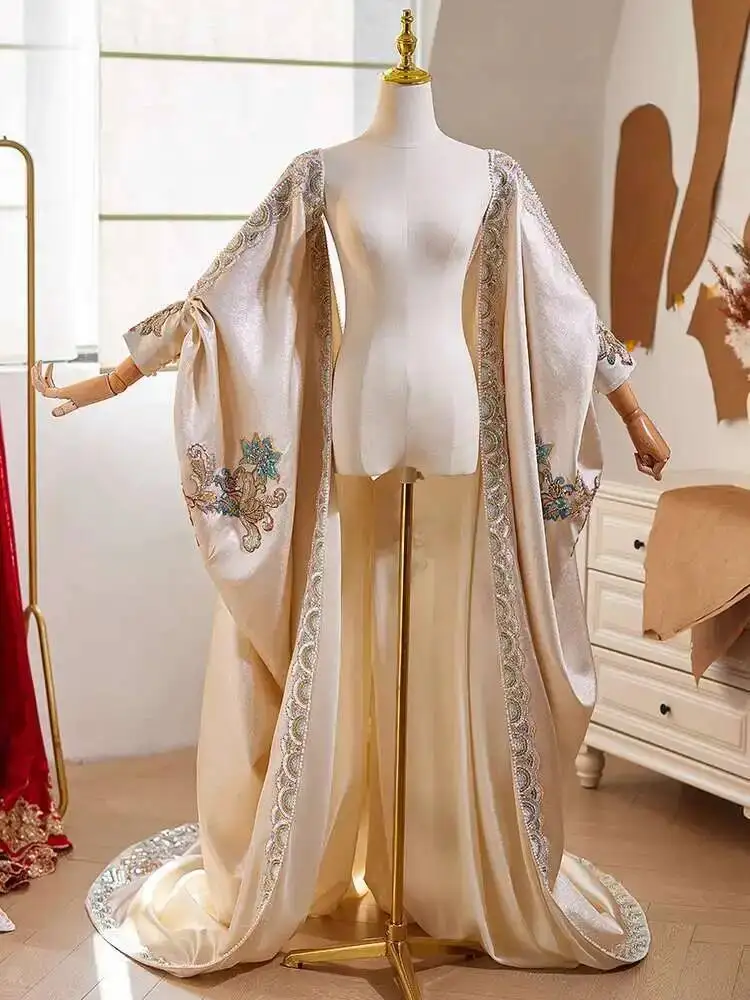 Handmade DIY Shawl Luxurious Long Train High-End Feel Host Evening Dress Accessories Photography Exaggerated Props