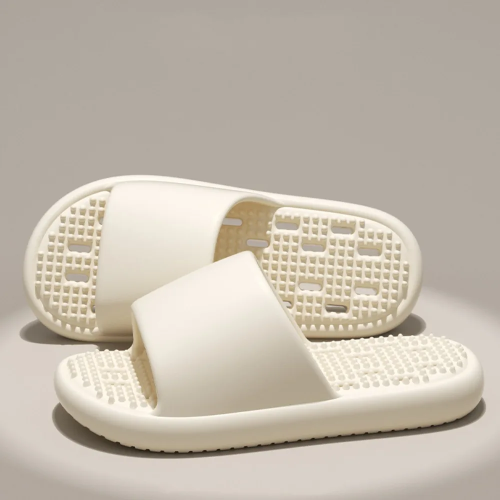 

Basic Anti Slip Flat Slippers Anti Odor Open-toe Flip Flops EVA Beachwear Shoes Slippers Women Men Couple