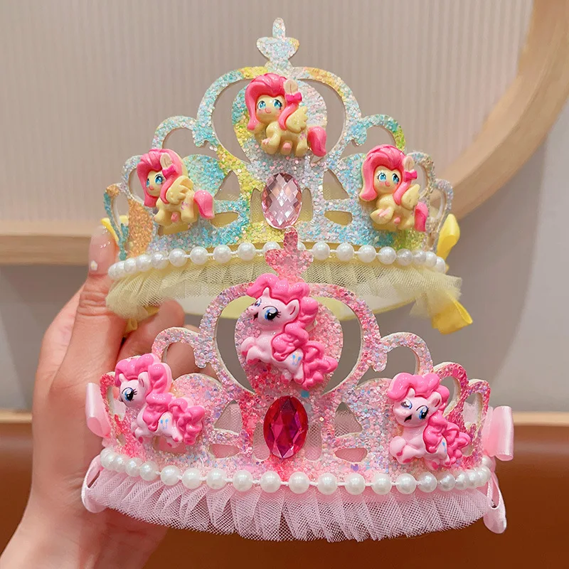 

Anime My Little Pony Children's Crown Twilight Sparkle Girls Princess Headdress Jewelry Party Decoration Hair Accessories Gift