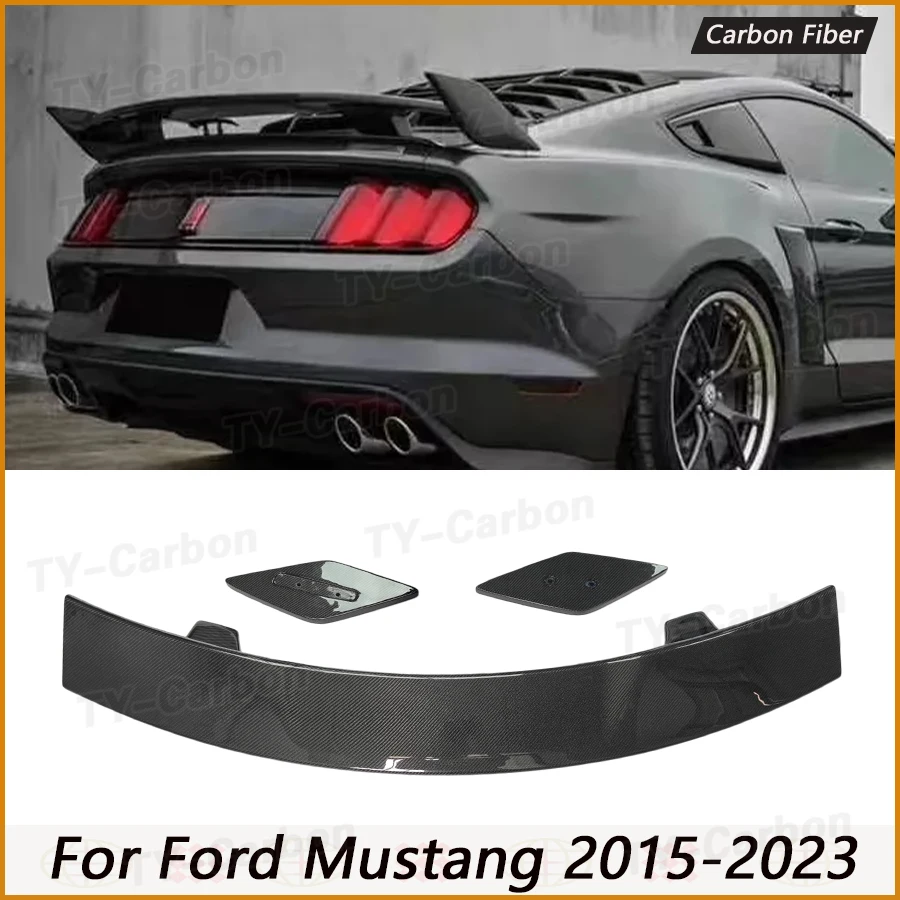 Задний спойлер (крыло) в стиле MP для Ford Mustang, накладка на крышку багажника из настоящего карбона, аксессуары для стайлинга автомобиля 2015-2023
