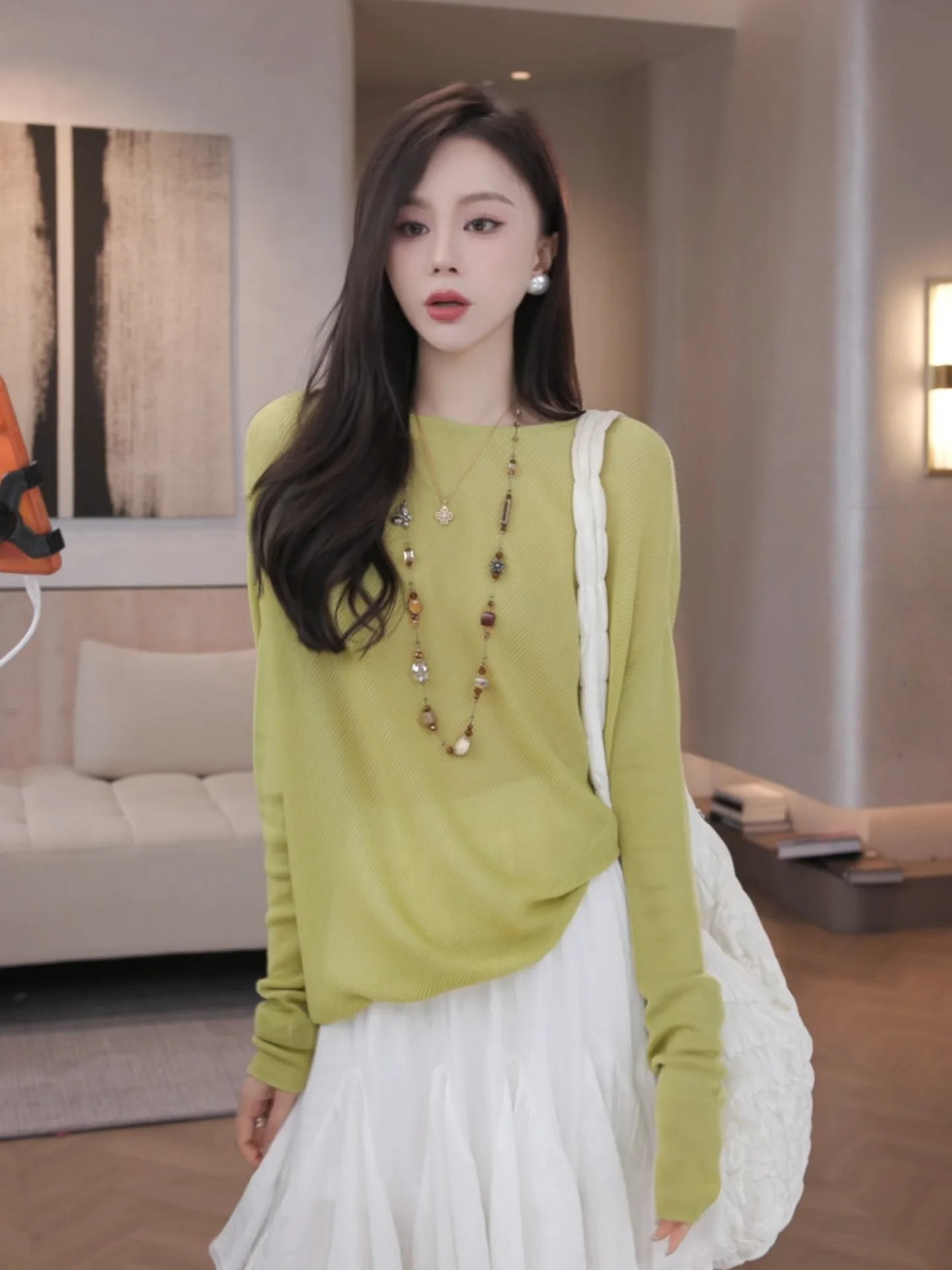 

Iris Floral Short Skirt with Inner Anti Light Spring Summer Casual Cotton a Line Skirt for Women City Walk Commute