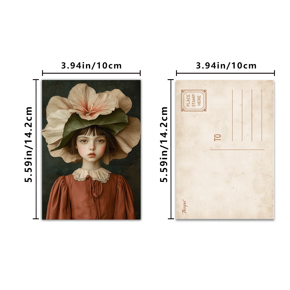 32pcs,vintage literary portraits postcards, wall stickers, mailing cards, greeting cards, DIY postcards, commemorative postcards
