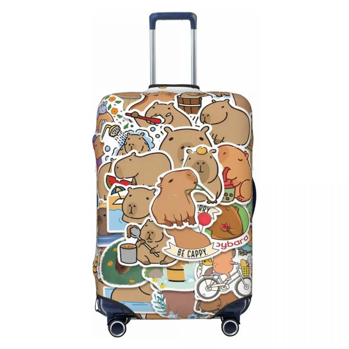 Capibara Lovely Nap Suitcase Cover Holiday Elastic Luggage Supplies Travel Protection