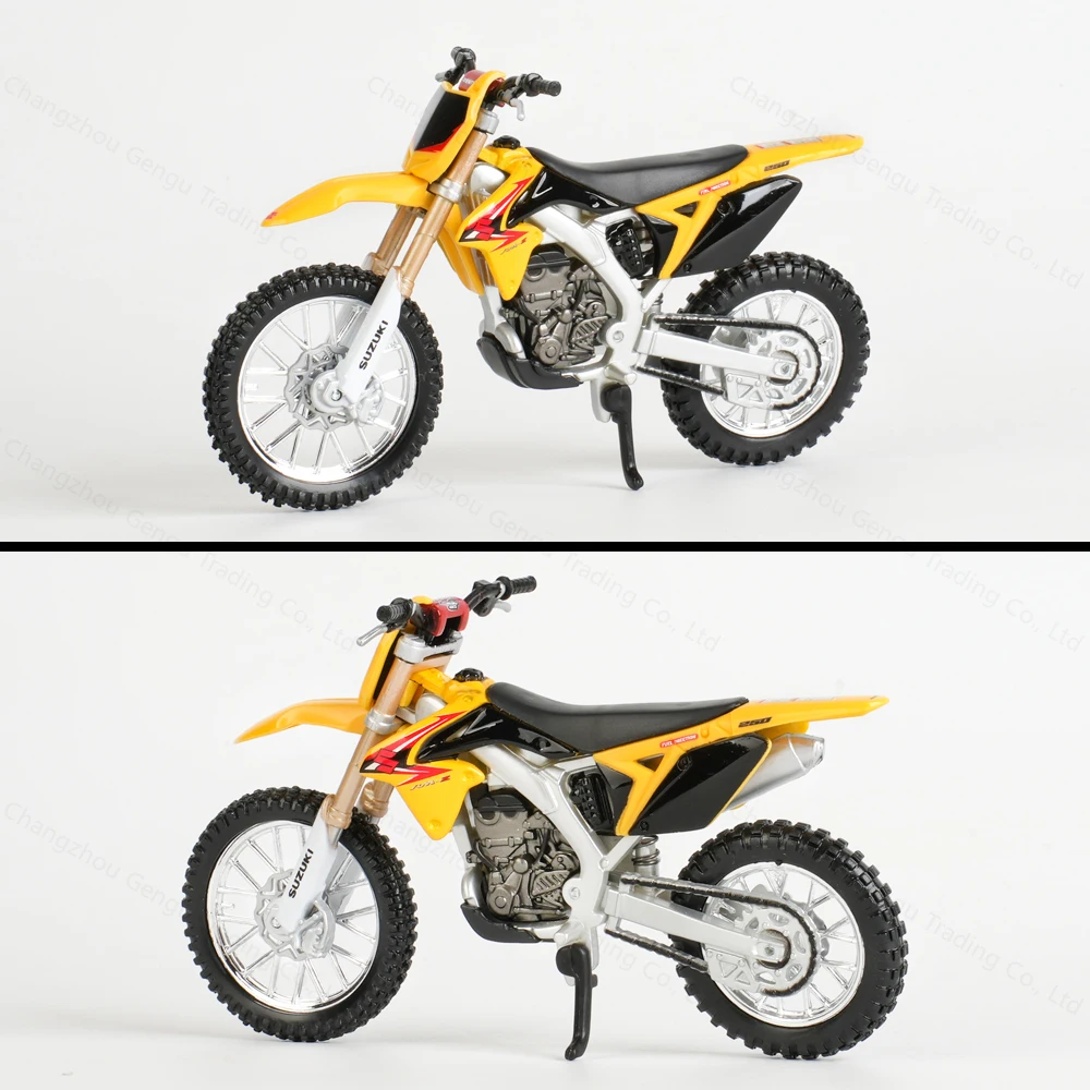 Bburago 1:18 Suzuki RM-Z450 vehículos fundidos estáticos juguetes de modelos de motocicletas coleccionables