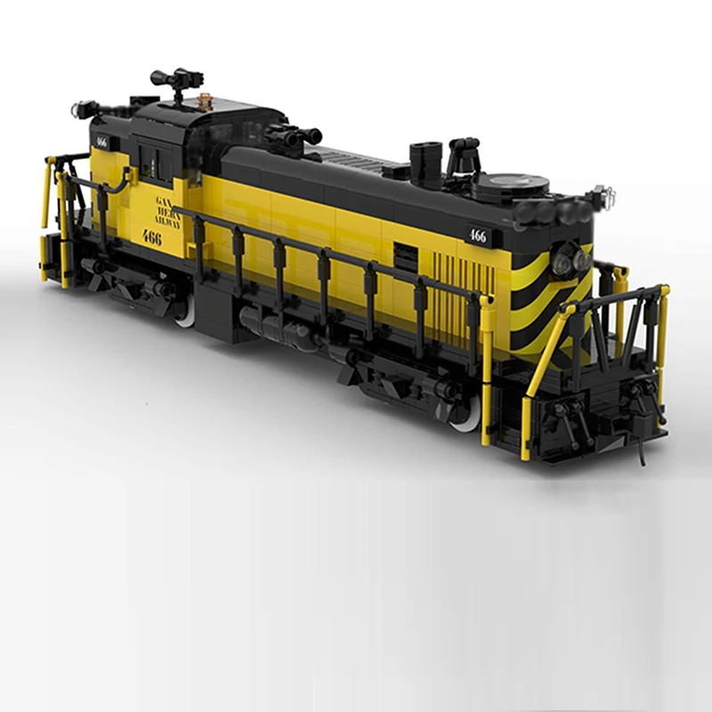 Modelo de carro de cidade moc tijolos de construção RS-2 locomotiva diesel trem tecnologia modular presentes feriado montar crianças brinquedos terno