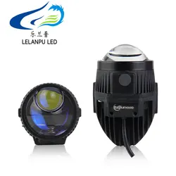 2 Inch LED Fog Lamp Automobile Blue Laser Bi Lens Projector H4 H7 9005 9006 2'' Bi Led Headlight for Car Accessories Moto Tuning