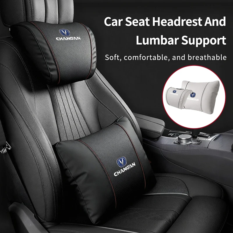 Car Seat Headrest Lumbar Support Neck Pillow Waist Cushion Backrest For Changan CS75 CS35 CS15 CS95 RAETON CX70 CS55 EADO CX20 C