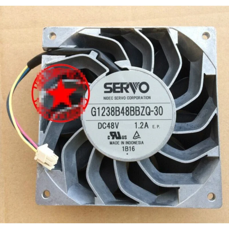 

C 1pcs for SERVO G1238B48BAZQ-30 48V 1.2A 12CM 4-wire aluminum frame cooling fan