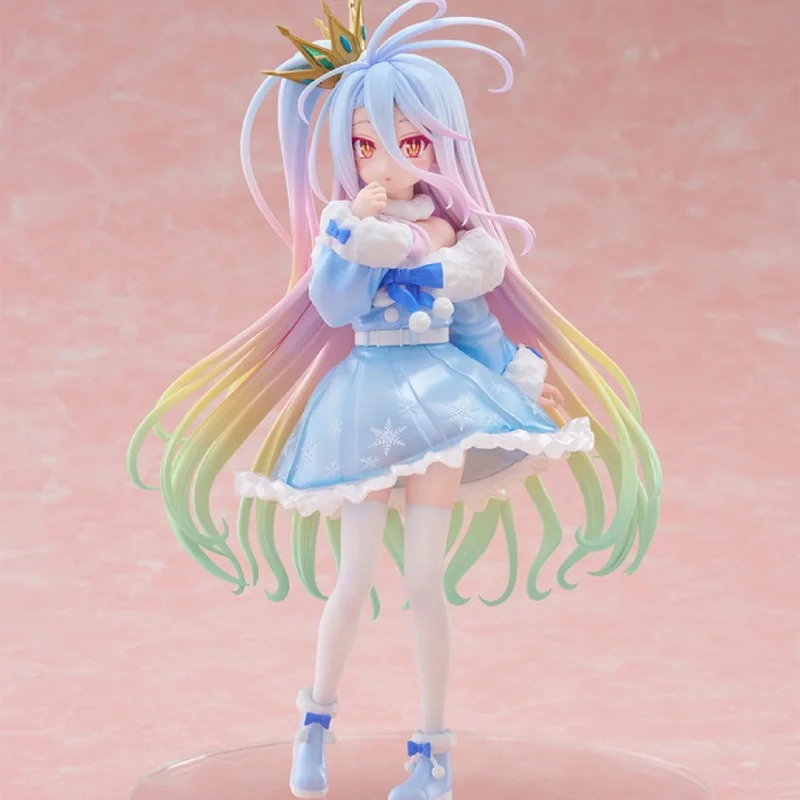 Pre-vente véritable Furyu No Game No Life TENITOL Shiro figurine d'action Anime japonais avec visage Interchangeable pour anniversaire
