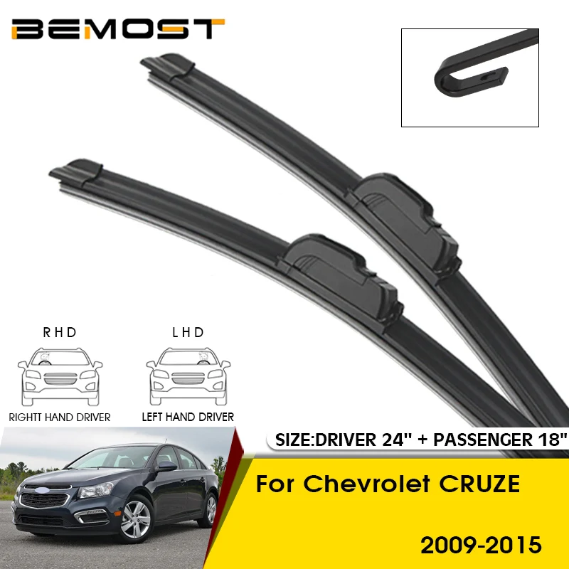 

Car Wiper Blades For Chevrolet CRUZE 2009-2015 Windshield Windscreen Front Window Blades 24"+18" Car Accessories