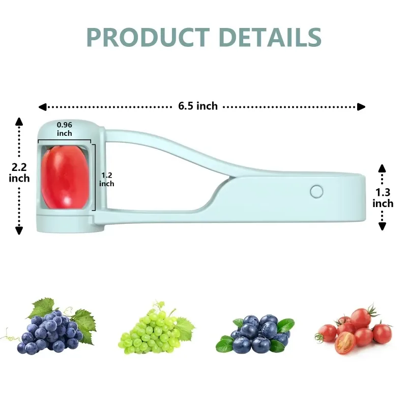 Children\'s Crafts Things for the Kitchen Fruit Cutter Baby Fruit Cutting Gadget Salad Divider Grape Tools Tomato Slicer Gadgets