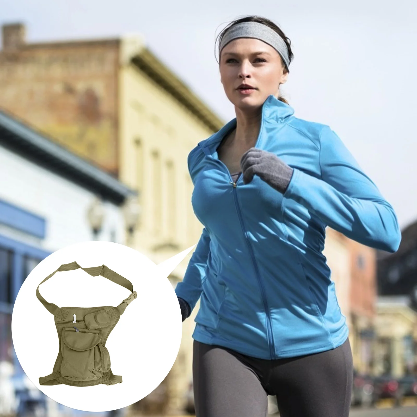 

1Pcs Drop Leg Bag Outdoor Training Pouch Waterproof Waist Bag Adjustable Thigh Pack for Motorcycle Camping