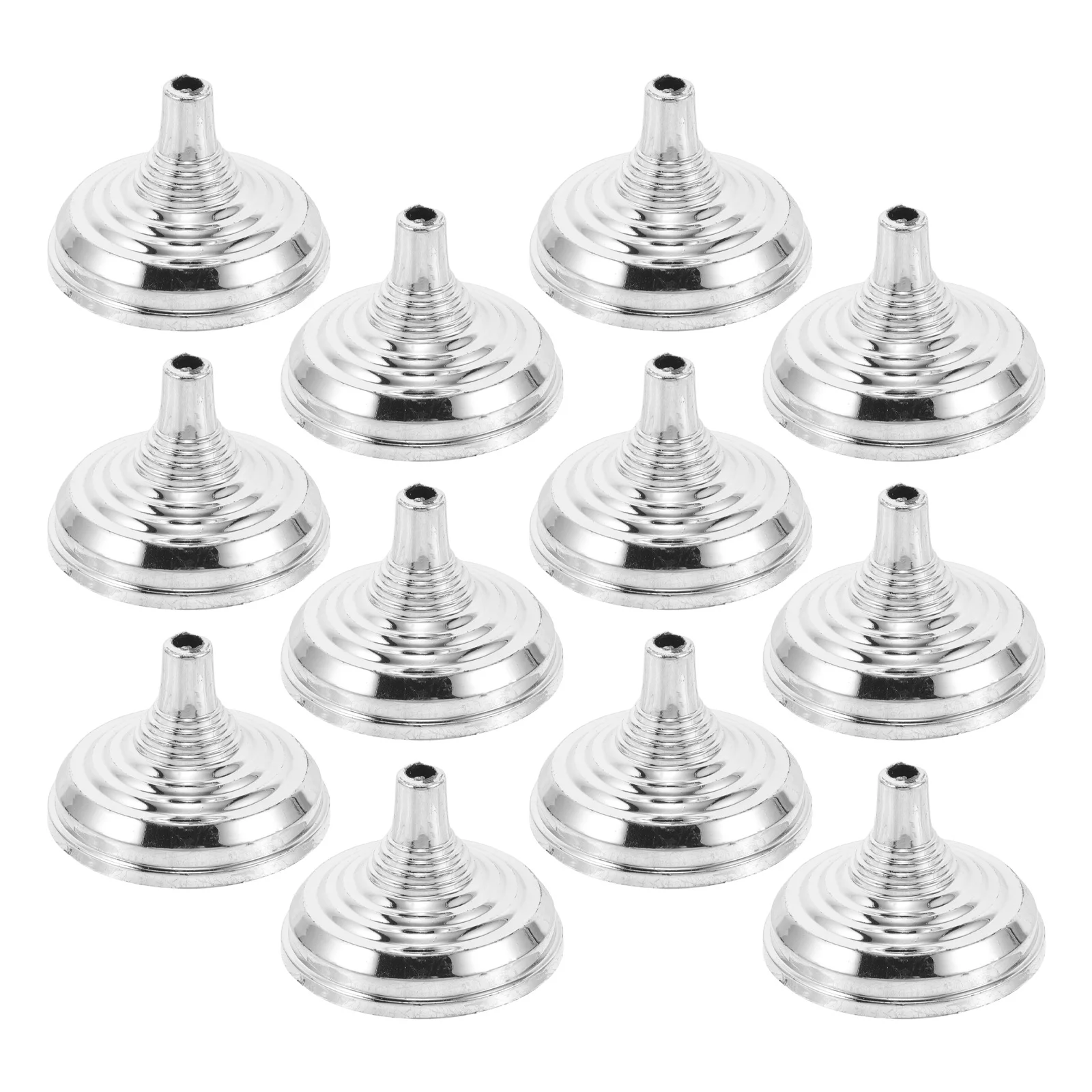 

12Pcs Silver Mini Tabletop Flag Holder Stand 6Mm Pole Desktop Office Flag Base Stable Compact Design for Conference Meeting