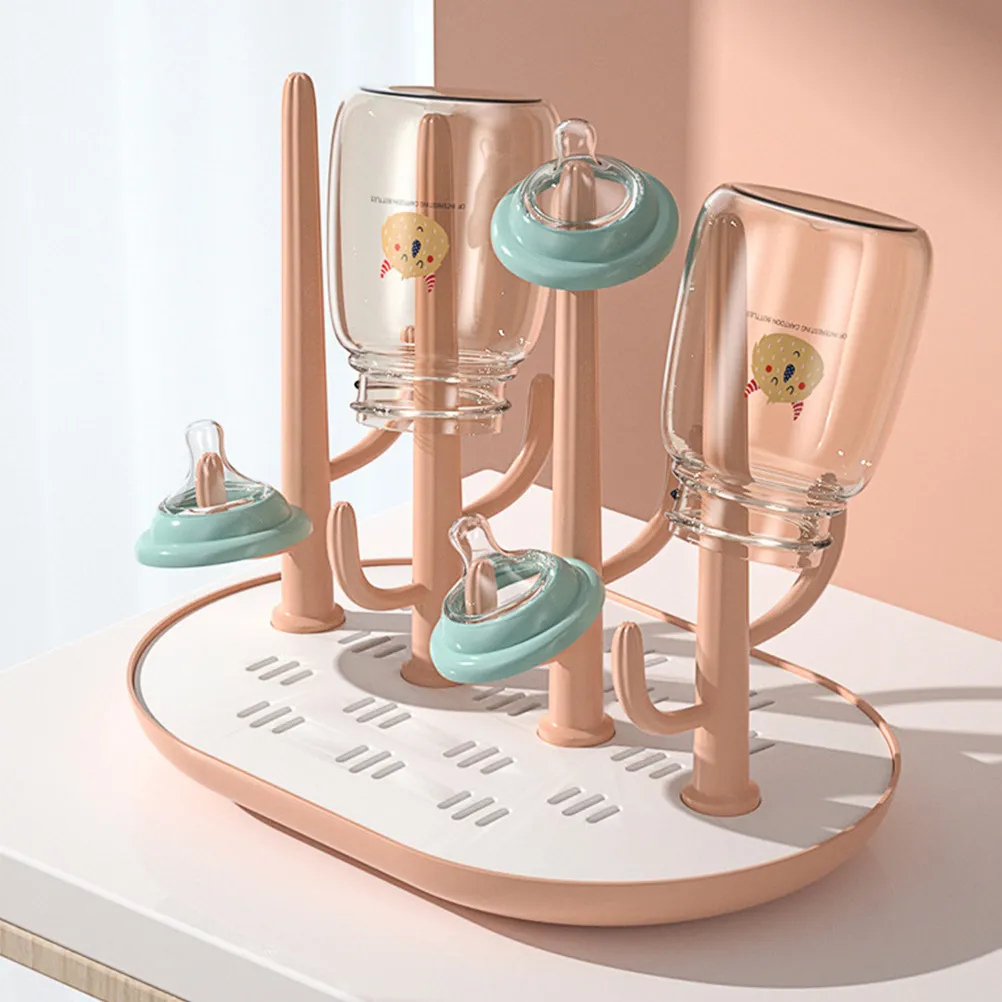 

1Pcs Baby Bottle Dustproof Drying Rack Removable ABS Multifunctional Storage Organizer for Pacifiers Cups Straws Baby Supplies