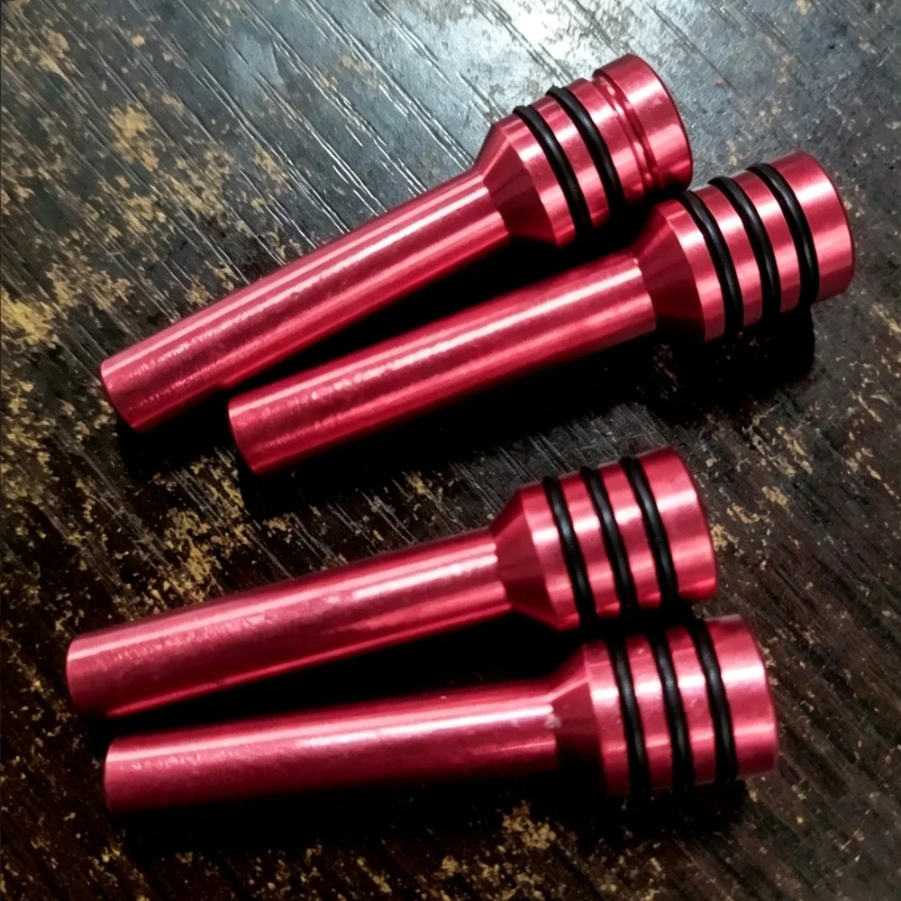 2Pcs Aluminum Alloy Car Door Lock Pull Pins Interior Safety Lift Status Knob Buttons Universal Auto Accessories