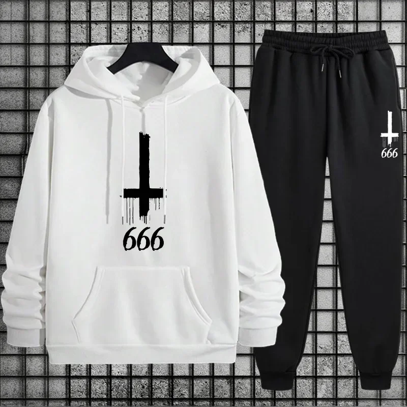 2025 جديد وصول ملابس رياضية رجالية مقنعين البلوز و بنطال رياضي خريف شتاء يوميا ملابس رياضية غير رسمية بدلة عدو موضة الزي #2