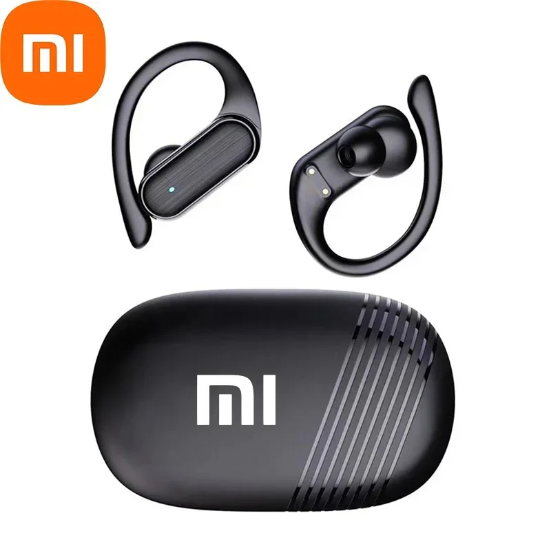 Xiaomi A520 TWS earphone Bluetooth 5.3, Headphone olahraga tanpa kabel kontrol HiFi Stereo tahan air EarHook Headset dengan mikrofon