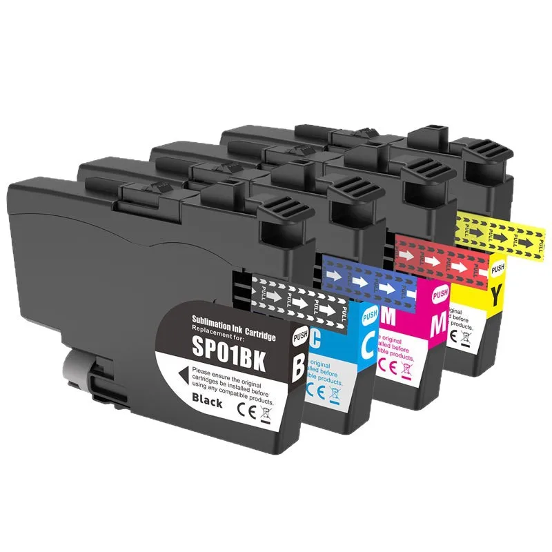 

NEW SP01 Compatible for Brother SP01BK SP01C SP01M SP01Y SP1 Sublimation Printer ink cartridge