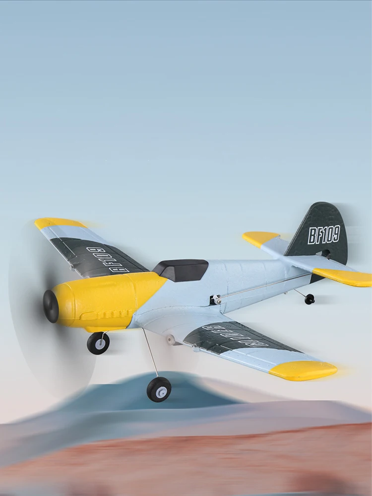 Avion radiocommandé professionnel BF109 2.4G, avion en mousse EPP, modèle de vol fœtal, jouets pour enfants, cadeaux