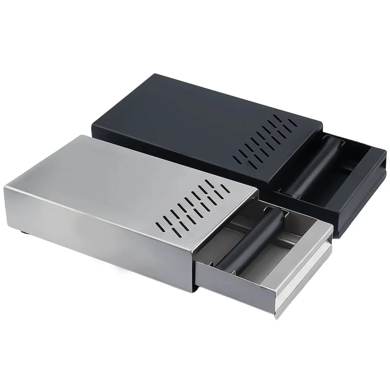 Coffee prso Knock Box Drawer Stainls Steel With Vent Hole