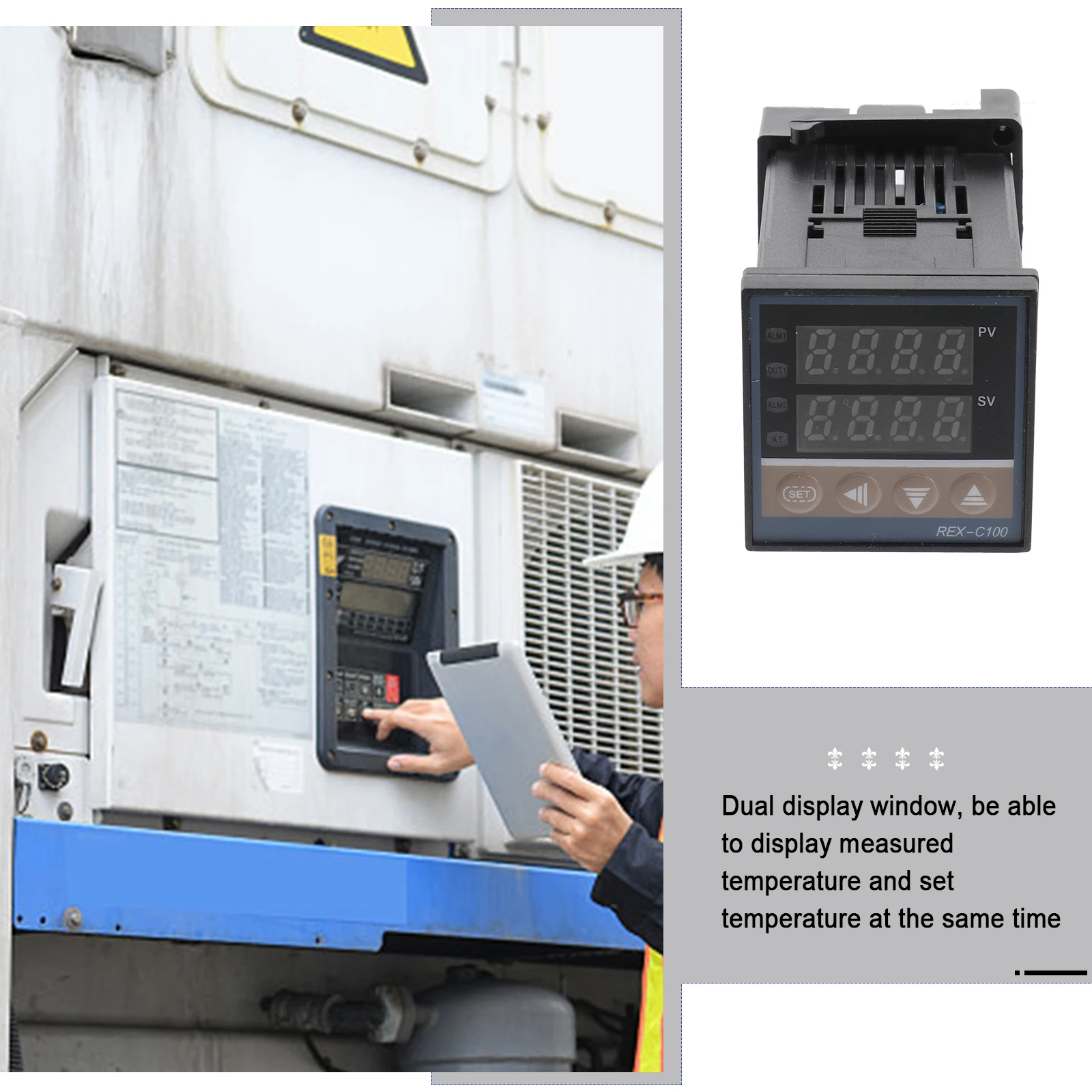 4Pcs Digital Thermostat Temperature Controller - Ssr Output K Type Thermocouple Sensor Display Accurate