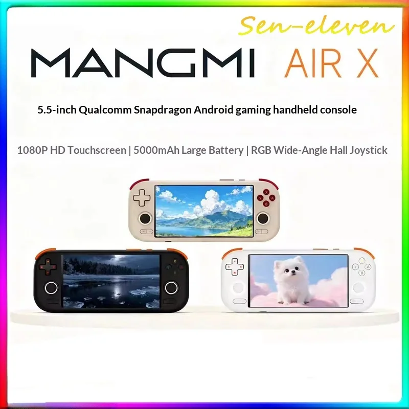 

Портативная игровая консоль MANGMI AIR X на базе Qualcomm Snapdragon с двумя ОС и открытым исходным кодом для облачных игр 3A