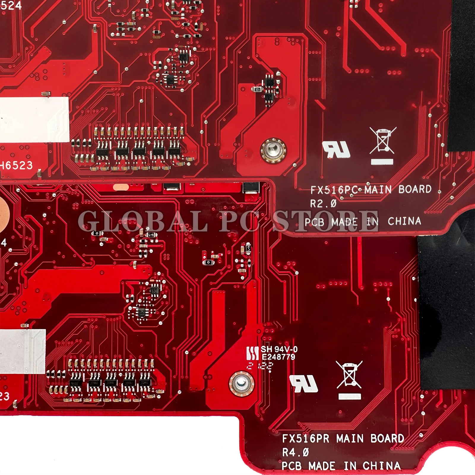 Imagem -06 - Placa-mãe do Portátil para Asus Mainboard Fx516pc Fx516pm Fx516pez Fx516pe Fx516pr Fx516pcz Fx516 Fx516p Tuf516pm Tuf516pr Tuf516pe Placa-mãe