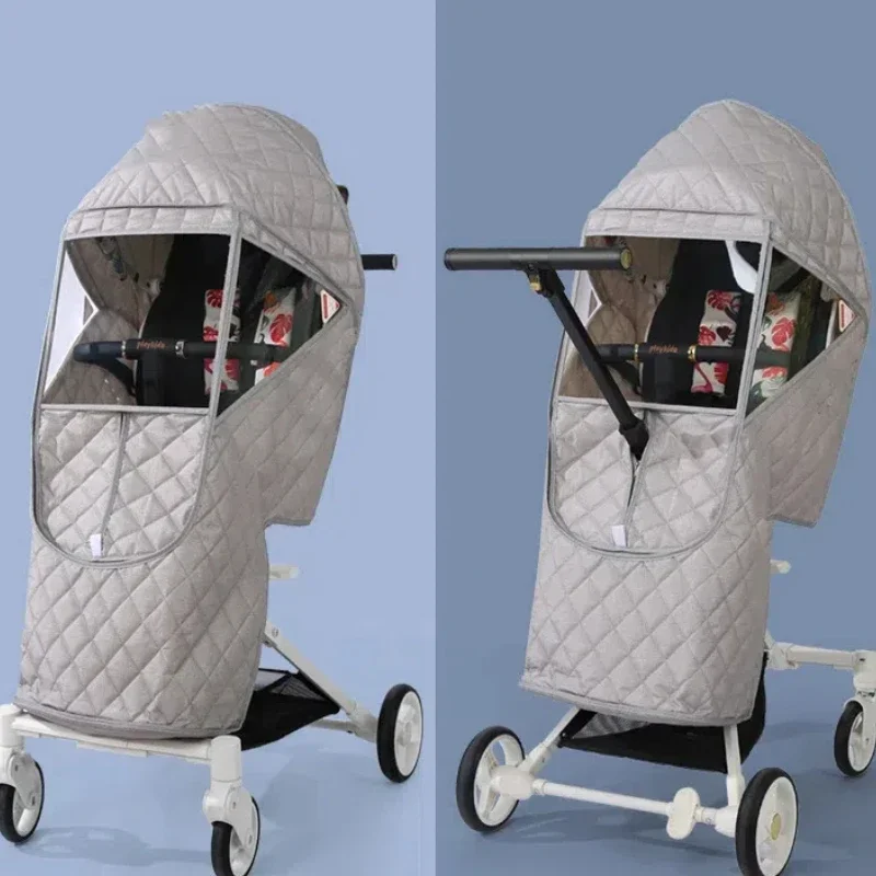 

Baby Stroller Rain Cover Thick Baby Stroller Cover Waterproof Windshield Winter Baby Stroller Wind Cover