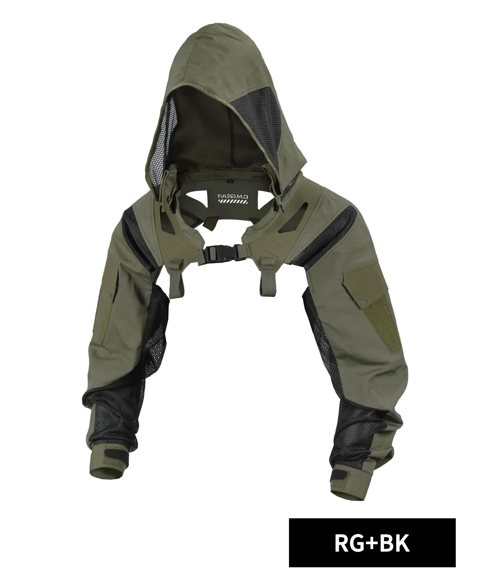 DMgear Tactical Hooded Coat Combat Uniform Long Sleeve Jacket Camouflage Black Breathable Comfortable Hunting Camping Outdoor