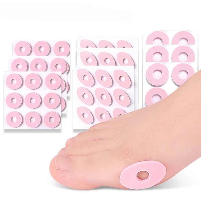 1 Sheet Callus Cushions Shoes Heel Pad Foam Round Toe Foot Care Corn Bunion Protectors Pads 3 Types Latex Chicken Eye Patch