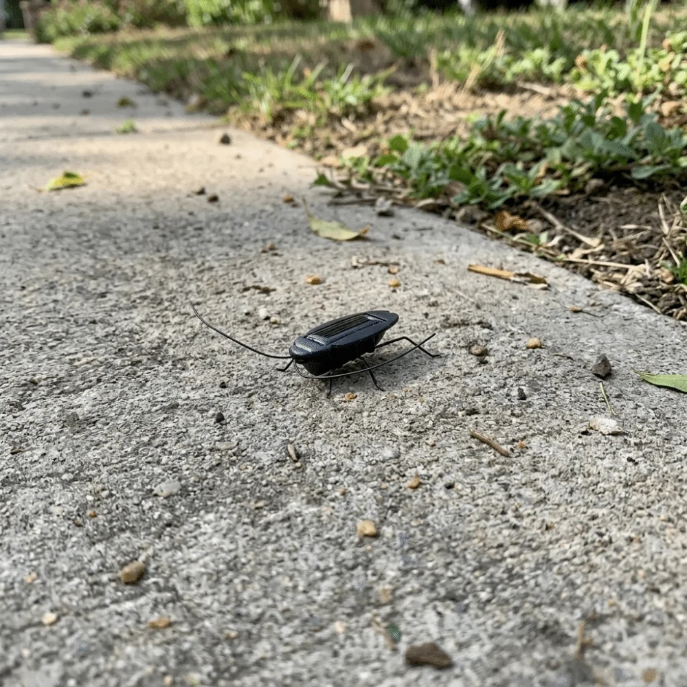 Halloween Gift Mini Solar Cockroach Simulation Creative Funny Moving Funny Moving Decorative Animal Scary Models