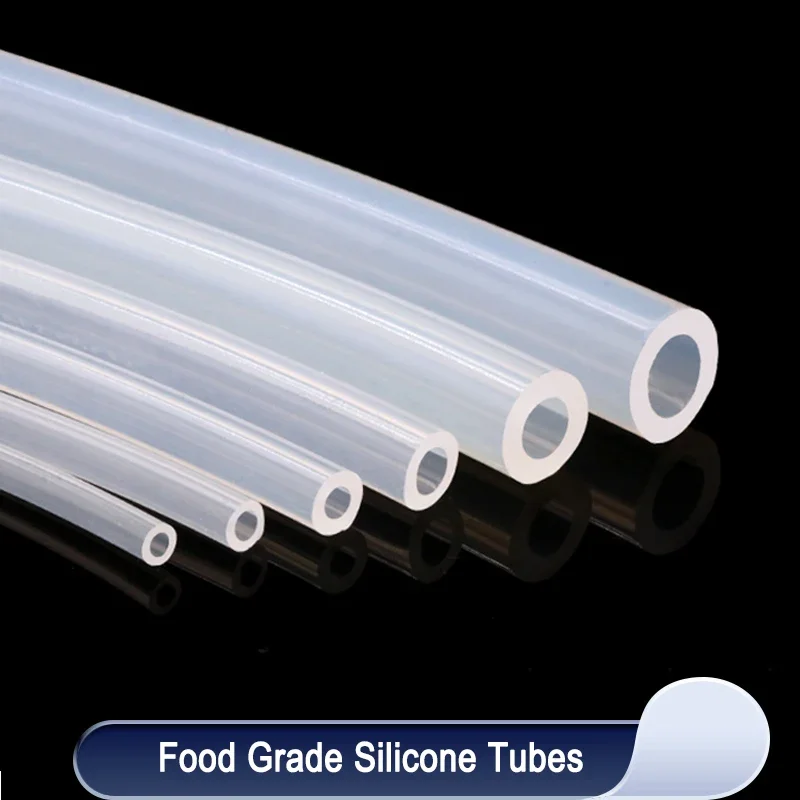 1m Flexible Silicone Tube Transparent ID 0.5 1 2 4 5 6 7 8 9 10 11 12 14 16 18 20 30 50mm Soft Silicone Rubber Hose Food Grade