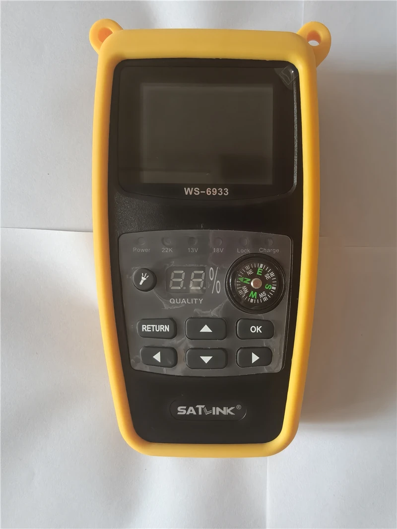 Original Satlink WS-6933 DVB-S2 FTA CKU Band Digital Satellite Finder Meter WS6933 VS GT MEDIA V8 Finder with Compass Flashlight