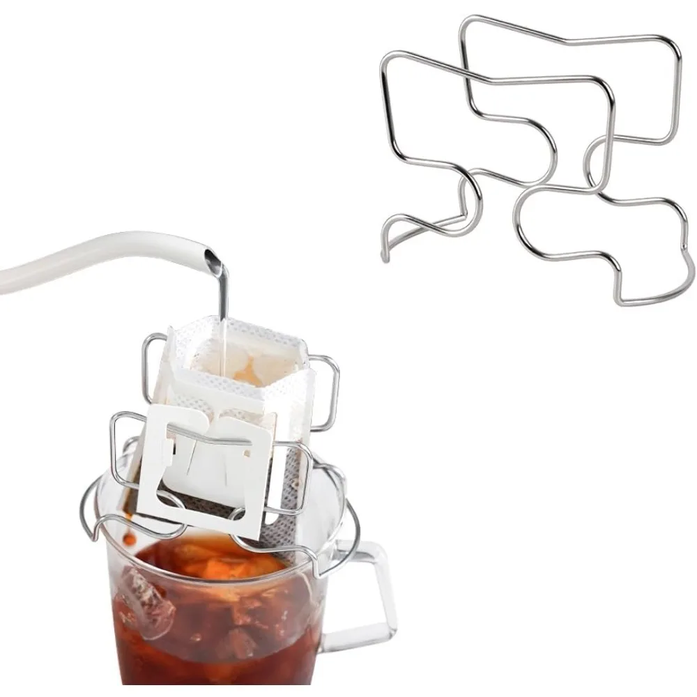 Coffee Drip Filter Bag Holder Reusable 304 Stainless Steel Japanese Filter Bag Holder Coffee Cup Drip Filter Paper Bag Holder