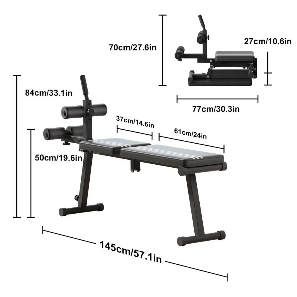 Sit Up Gym Bench Abs Workout Equipment Foldable Hyperextension Roman Chair Abdominal Gym Equipment Living Room Furniture