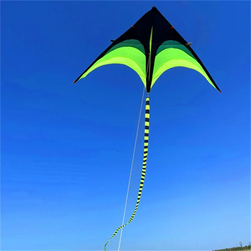 1.6m Large Delta Prairie Kites with 6m Tails Flying Toys For Children Kites Handle Line Outdoor Sports Professional Wind Kites