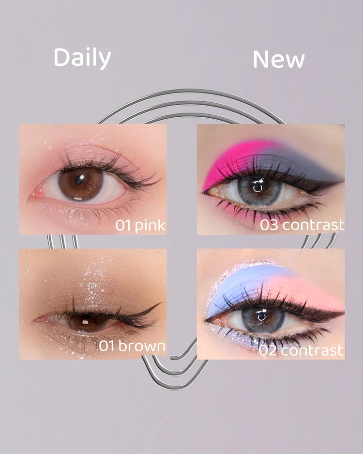 Hyntoor flüssiger Lidschatten matt Glitter feiner Diamant erfrischen doppelte Textur Effekt Lidschatten aufhellen Make-up Kosmetik