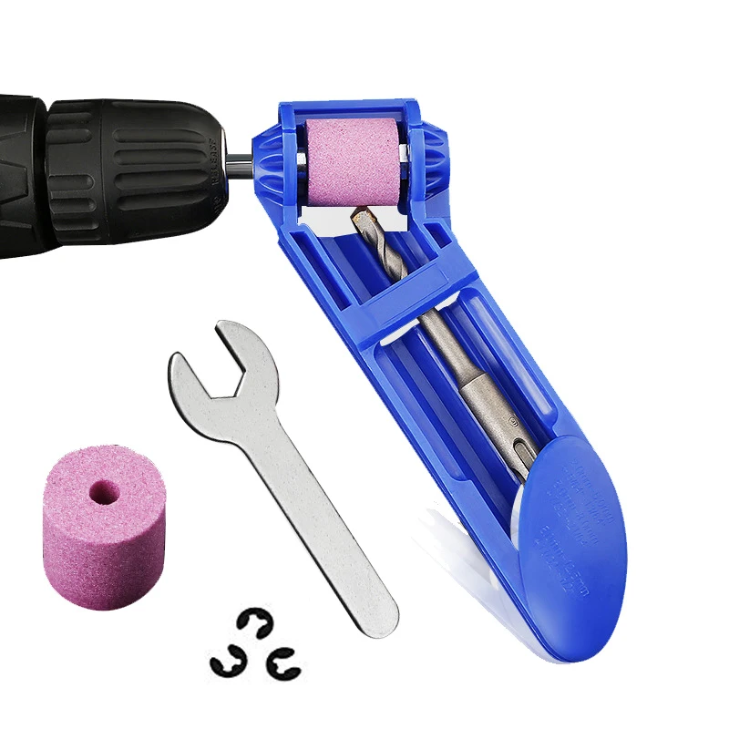 1 Set Corundum Grinding Wheel Drill Bit Sharpener Titanium Drill Portable Drill Bit Powered Tool Parts