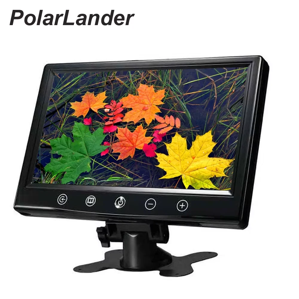 9-дюймовый TFT ЖК-экран 800x600, автомобильный монитор, 2-канальный видеовход для камеры заднего вида, пульт дистанционного управления, парковочный монитор