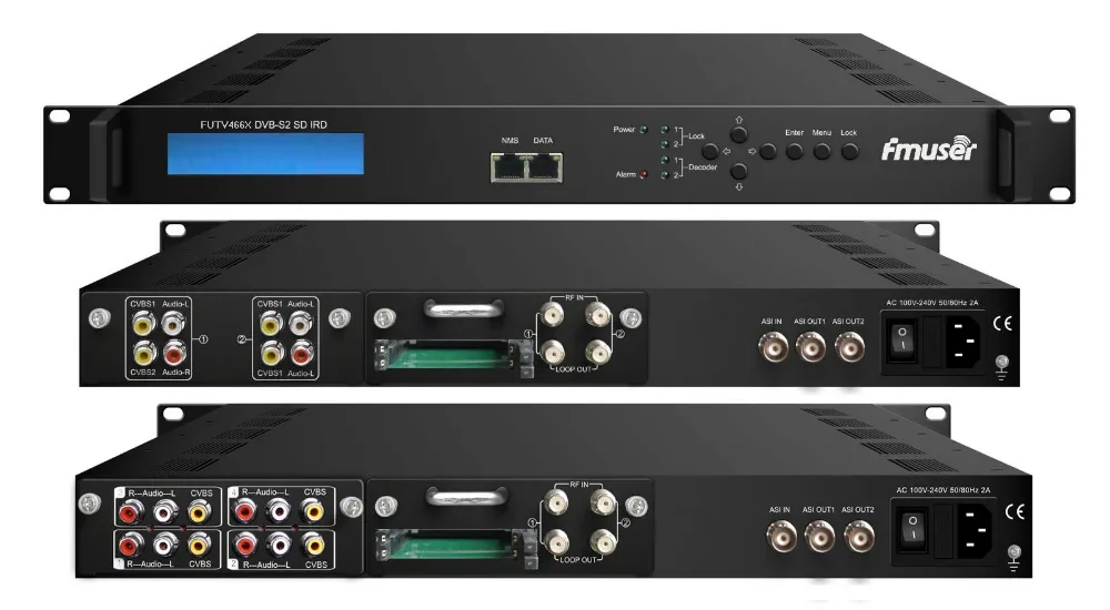 

FUTV466X SD 2 Tuner CAM IRD DVB-C/T/T2/S/S2 RF Input ASI IP In Output With MUX Free Shipping