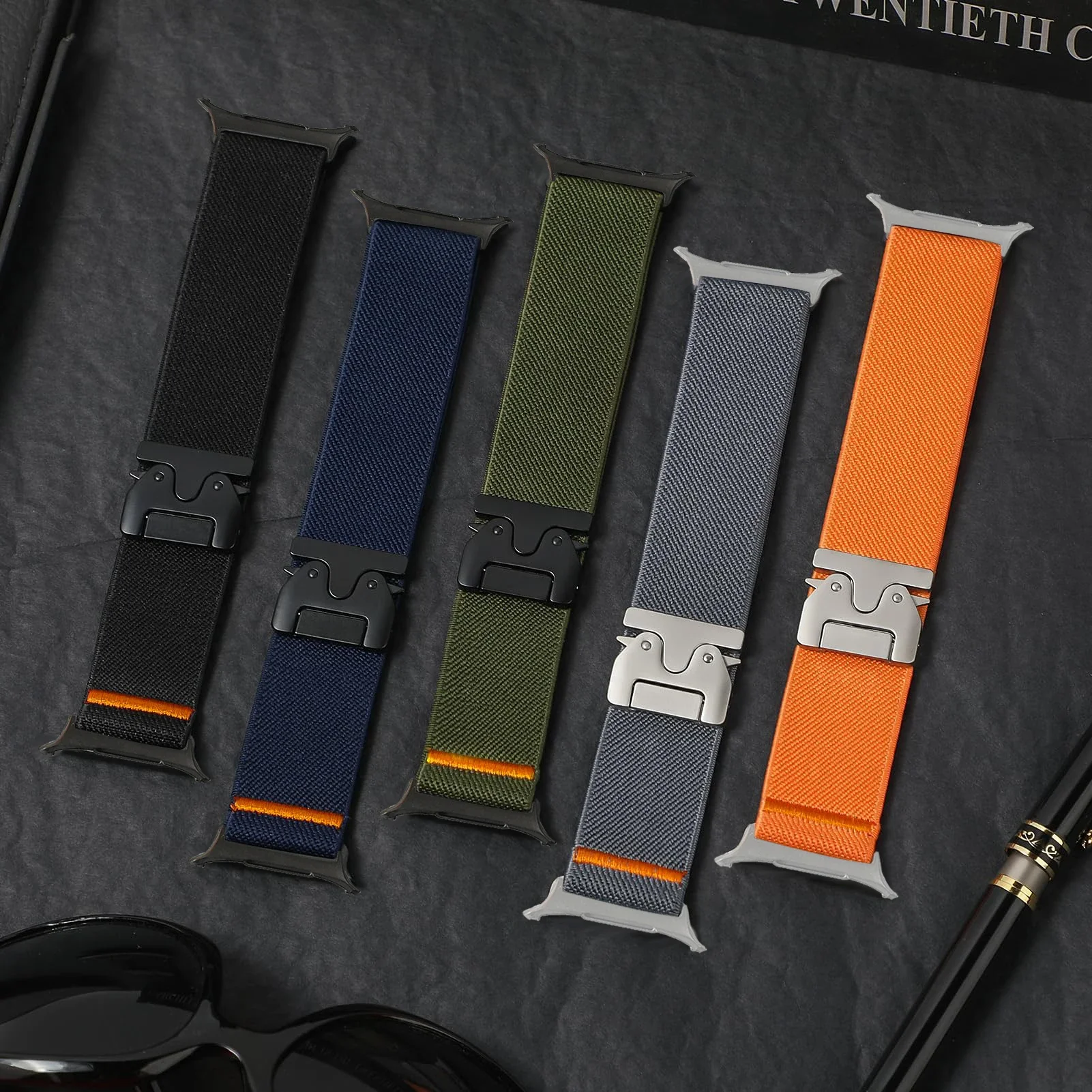 الأشرطة المظلة لساعة سامسونج جالاكسي 8 الترا 2025 47 مللي متر النايلون الرياضة معصمه حزام سوار كوريا غالاكسي ساعة 7 الترا 2027 #5