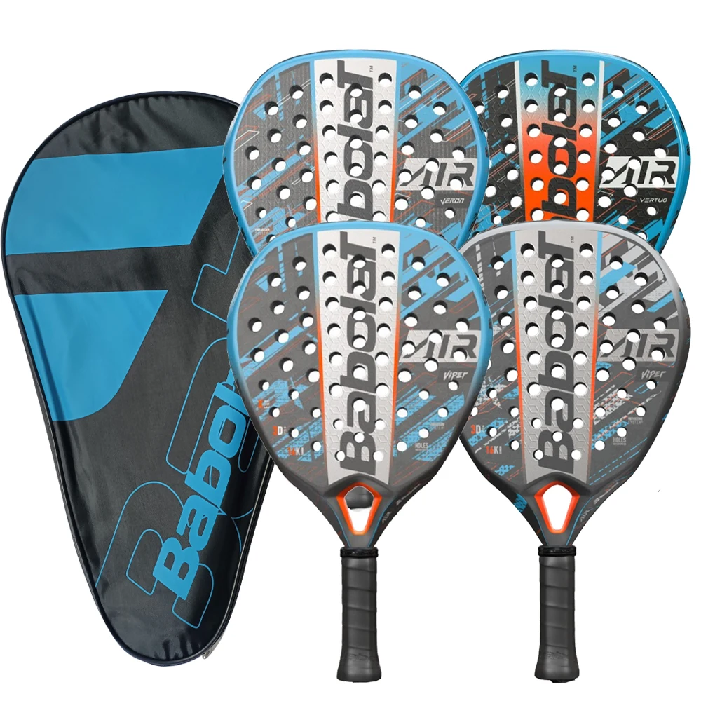 Professional Padel Tennis Racket, Soft Face, Carbon Fiber, Lightweight, Fashionable EVA Sports Equipment, High Quality