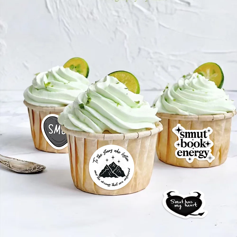 500PCS Smut Dark Book Reading Cartoon Stickers Roll DIY Phone Diary Laptop Waterproof Book Reading Sticker Sealing Labels